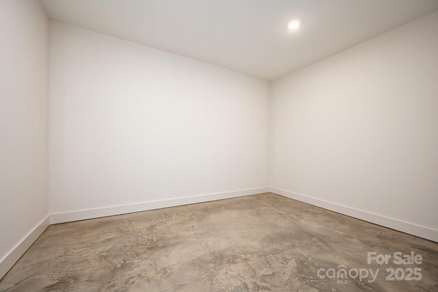 33 Windago Rd, Weaverville, NC 28787 - unfurnished room with concrete flooring, baseboards, and recessed lighting