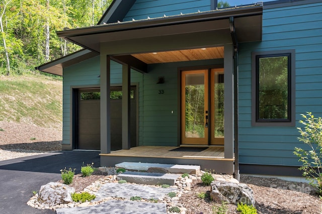 33 Windago Rd, Weaverville, NC 28787 - doorway to property with asphalt driveway and french doors