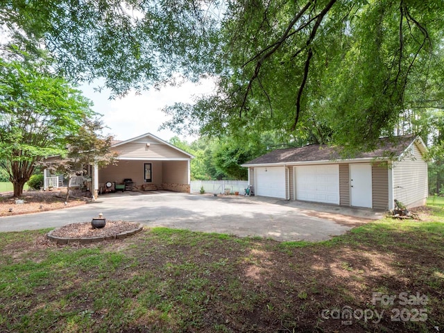 409 Ridge Rd, Clover, SC 29710 - view of home's exterior featuring an outbuilding and a detached garage