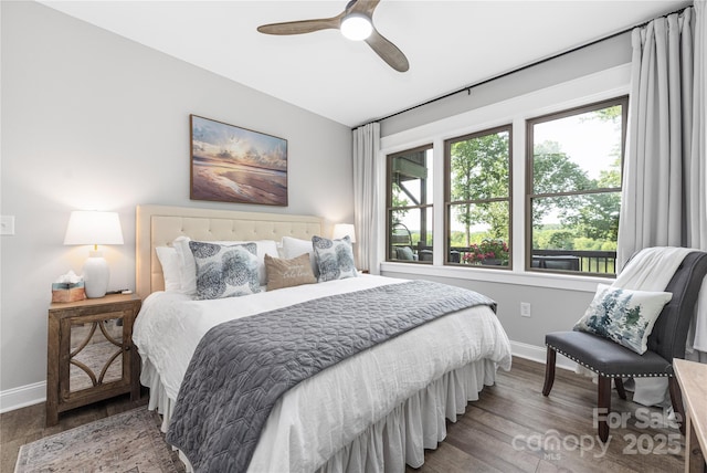 5888 Wood Duck Way, Catawba, NC 28609 - bedroom with wood finished floors and a ceiling fan