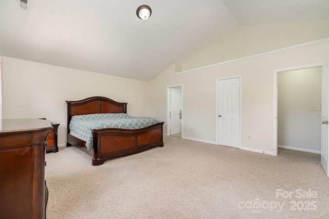 13622 Stringfellow Ln, Charlotte, NC 28278 - bedroom featuring carpet flooring and high vaulted ceiling