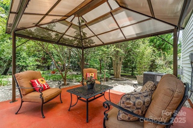 13622 Stringfellow Ln, Charlotte, NC 28278 - view of patio / terrace with a gazebo