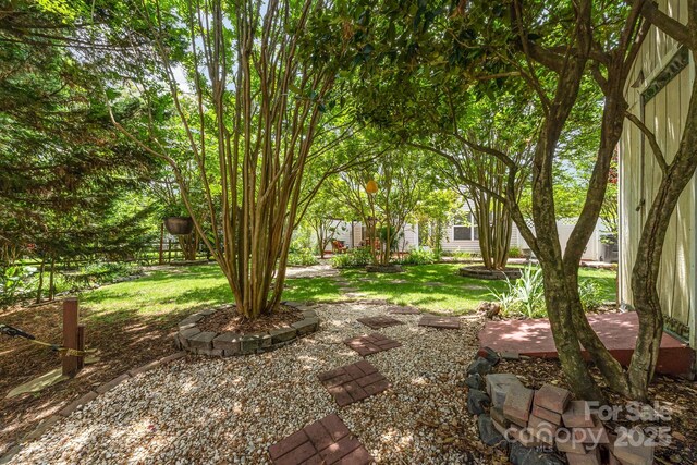 13622 Stringfellow Ln, Charlotte, NC 28278 - view of green lawn featuring a patio area
