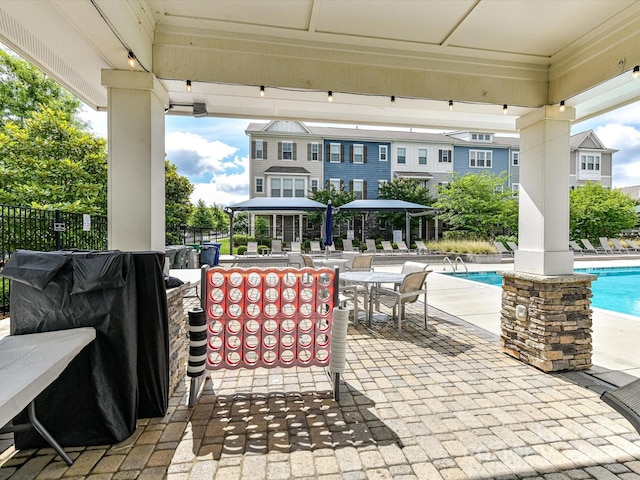 1132 Whitby Moore St, Charlotte, NC 28273 - view of patio with a community pool