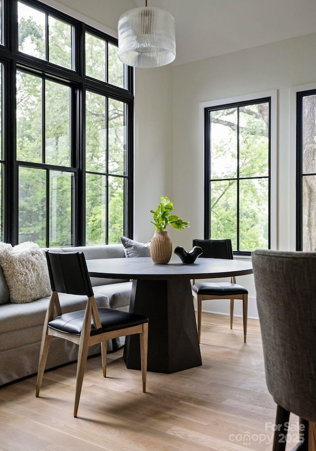 408 Ideal Way, Charlotte, NC 28203 - dining space with light wood-type flooring
