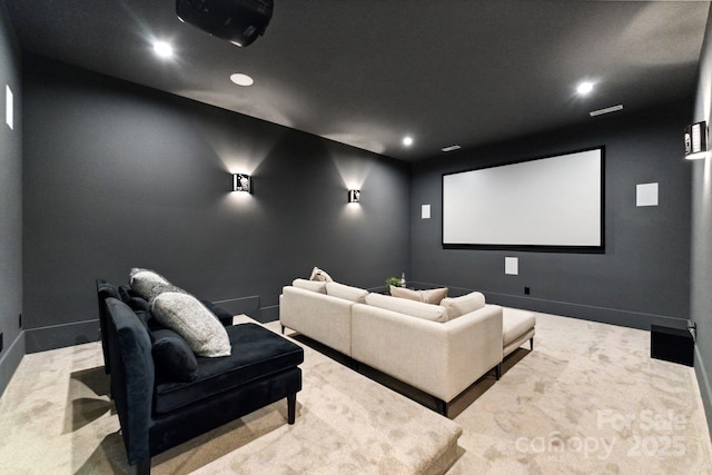 408 Ideal Way, Charlotte, NC 28203 - home theater with recessed lighting and carpet