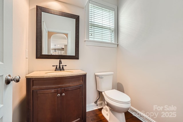 18732 Coachmans Trce, Cornelius, NC 28031 - bathroom featuring wood finished floors and vanity