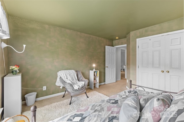3213 Strawberry Rd, Matthews, NC 28104 - bedroom featuring carpet floors, a closet, and baseboards