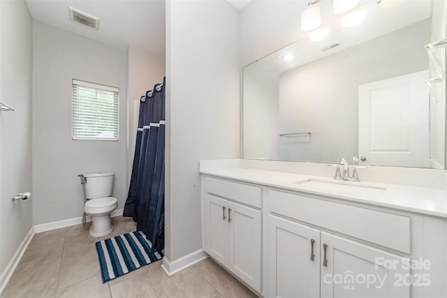 5098 Burnwald Ct, Fort Mill, SC 29715 - full bath with vanity, tile patterned floors, and a shower with curtain