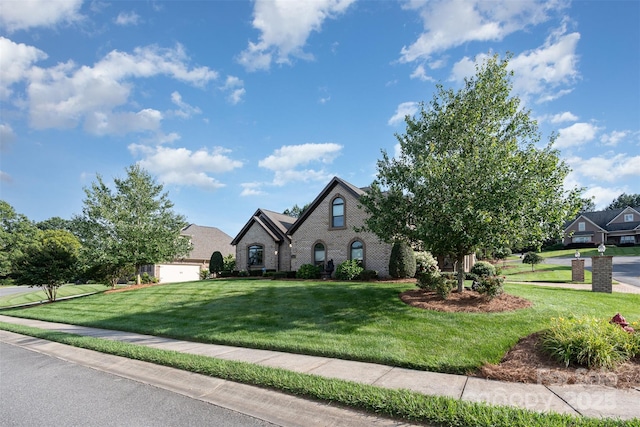 3441 Club Ridge Ct, Gastonia, NC 28056 - french provincial home with a front yard and brick siding