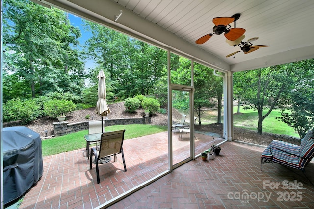 964 Knob Creek Ln, Fort Mill, SC 29708 - view of patio with a grill and ceiling fan