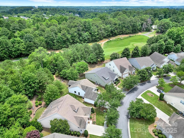 964 Knob Creek Ln, Fort Mill, SC 29708 - aerial view of residential area with a forest and a local golf course