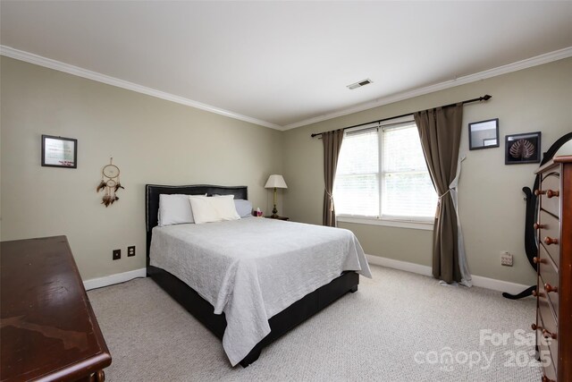 6511 Buggy Whip Ln, Waxhaw, NC 28173 - bedroom with ornamental molding and light colored carpet