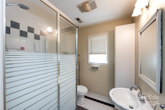 6511 Buggy Whip Ln, Waxhaw, NC 28173 - bathroom with a stall shower and tile patterned flooring
