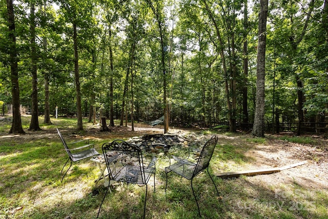 6511 Buggy Whip Ln, Waxhaw, NC 28173 - view of yard with a fire pit