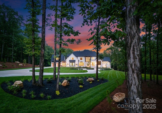 15037 June Washam Rd, Davidson, NC 28036 - surrounding community featuring a lawn and curved driveway