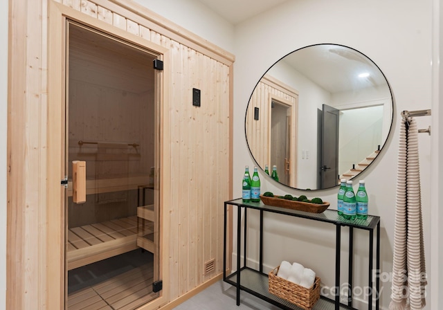 15037 June Washam Rd, Davidson, NC 28036 - hall with a sauna