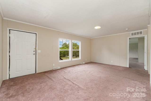828 Carver St Unit 17-19, Shelby, NC 28152 - carpeted spare room with crown molding and a textured ceiling