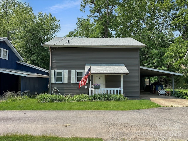 46 Westbrook Cir, Clyde, NC 28721 - view of front of property featuring driveway and a carport