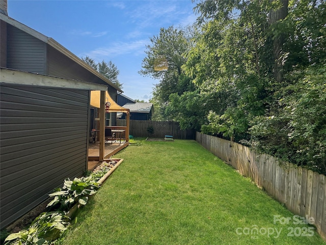 46 Westbrook Cir, Clyde, NC 28721 - view of yard with a wooden deck