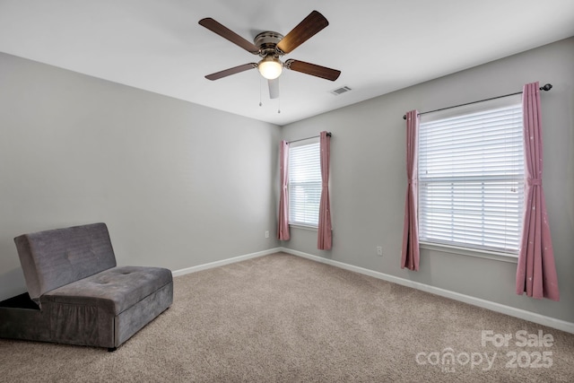 3351 Streamside Dr, Davidson, NC 28036 - unfurnished room with carpet flooring and a ceiling fan