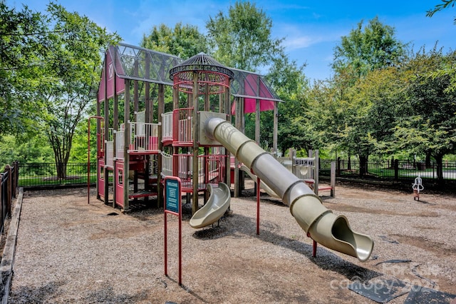 3351 Streamside Dr, Davidson, NC 28036 - community jungle gym with view of wooded area