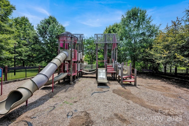 3351 Streamside Dr, Davidson, NC 28036 - communal playground featuring view of wooded area