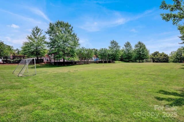3351 Streamside Dr, Davidson, NC 28036 - view of yard with a sport area