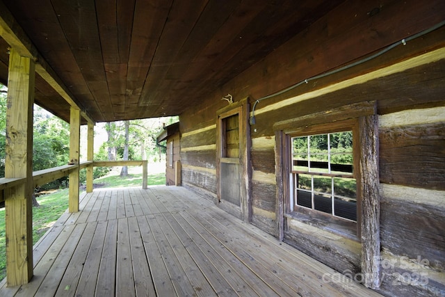 2967 Roby Martin Rd, Lenoir, NC 28645 - view of wooden terrace