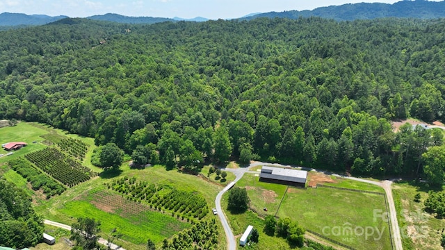 2967 Roby Martin Rd, Lenoir, NC 28645 - drone / aerial view of a heavily wooded area and mountains