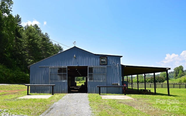 2967 Roby Martin Rd, Lenoir, NC 28645 - view of building exterior featuring a pole building and an exterior structure