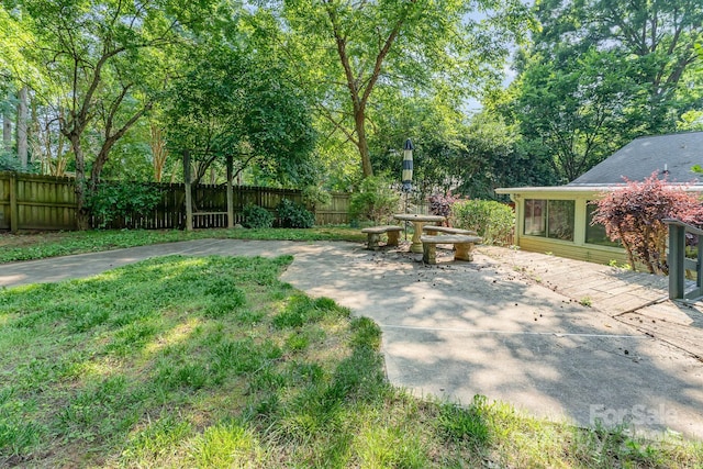 220 Blackberry Trl, Concord, NC 28027 - view of yard featuring a patio