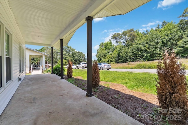 113 Woodside Ave, Gastonia, NC 28054 - porch featuring a yard