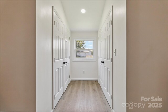 113 Woodside Ave, Gastonia, NC 28054 - corridor with light wood-type flooring and recessed lighting