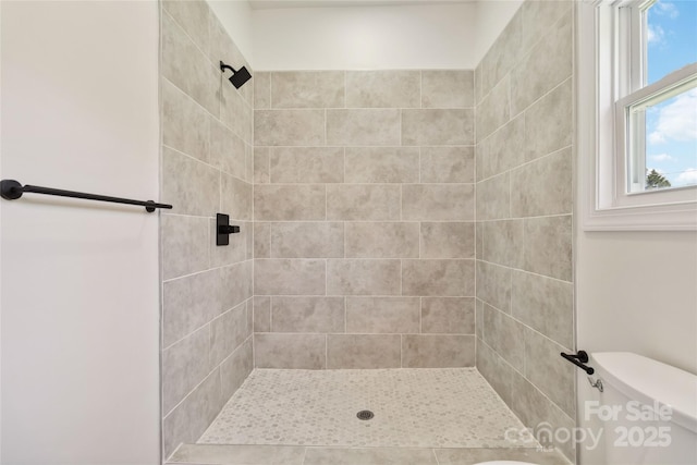 113 Woodside Ave, Gastonia, NC 28054 - full bath with tiled shower and toilet