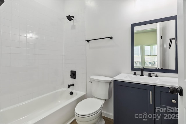 113 Woodside Ave, Gastonia, NC 28054 - bathroom featuring vanity and bathing tub / shower combination