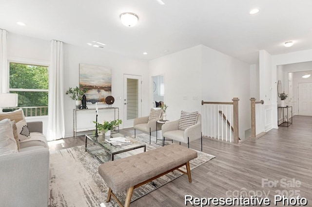 24578 Blue Heron Cir Unit 407, Lancaster, SC 29720 - living area featuring light wood-style flooring and recessed lighting