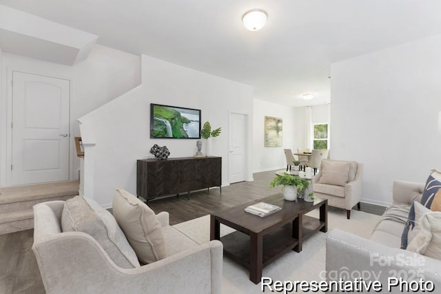 24578 Blue Heron Cir Unit 407, Lancaster, SC 29720 - living room featuring wood finished floors and baseboards