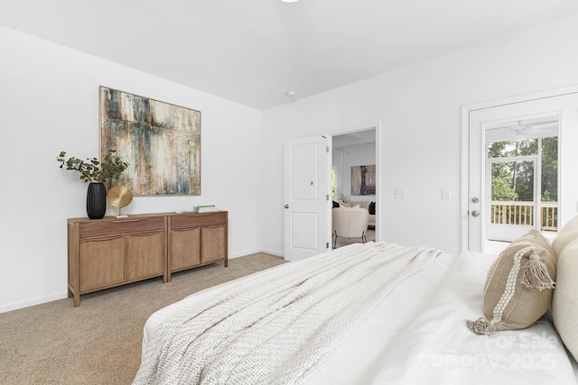 24578 Blue Heron Cir Unit 407, Lancaster, SC 29720 - bedroom with light carpet and access to outside
