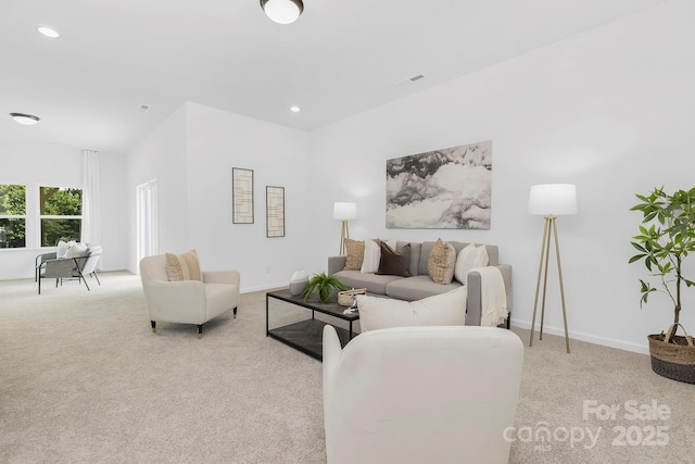 24578 Blue Heron Cir Unit 407, Lancaster, SC 29720 - carpeted living room featuring recessed lighting and baseboards