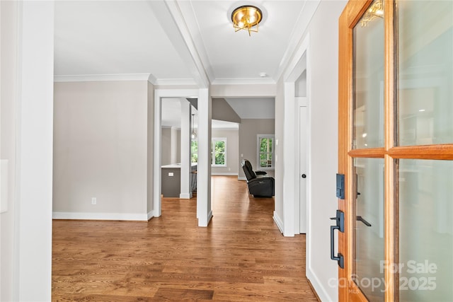1004 E Sandy Ridge Rd, Monroe, NC 28112 - foyer entrance with wood finished floors and ornamental molding