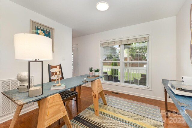 1912 Baxter St, Charlotte, NC 28204 - office area featuring wood finished floors