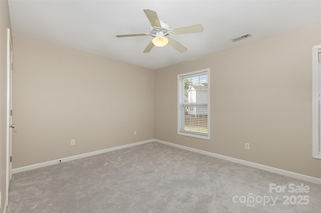 1912 Baxter St, Charlotte, NC 28204 - unfurnished room with carpet flooring and ceiling fan
