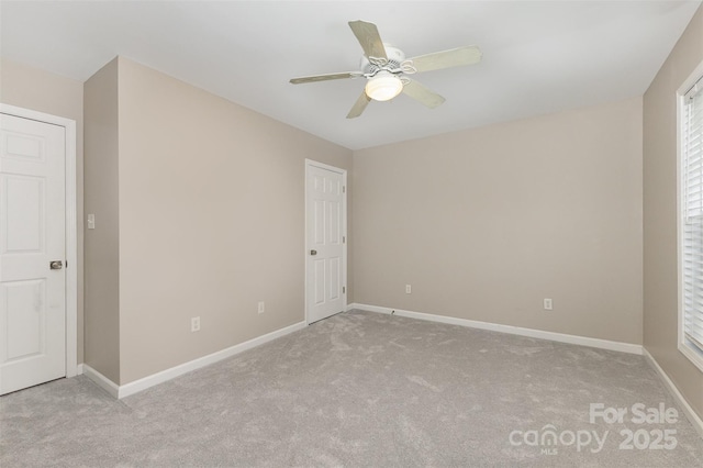 1912 Baxter St, Charlotte, NC 28204 - unfurnished bedroom with carpet and ceiling fan