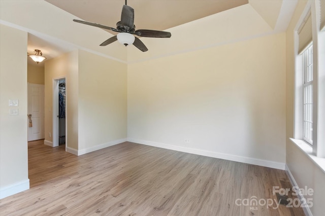 30 Linn Garden Ln, Swannanoa, NC 28778 - empty room with wood finished floors, healthy amount of natural light, and ceiling fan