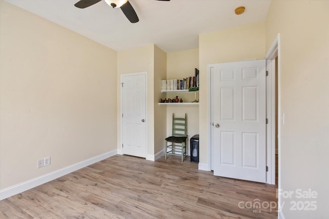 30 Linn Garden Ln, Swannanoa, NC 28778 - unfurnished bedroom with wood finished floors and ceiling fan
