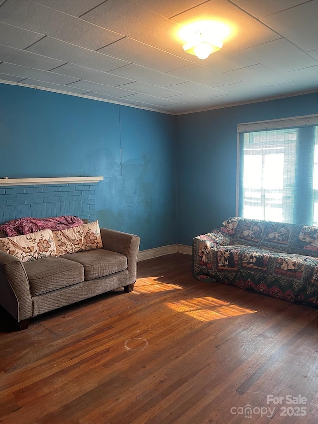 408 Moose St, Albemarle, NC 28001 - living room featuring wood finished floors