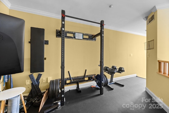 415 N Church St Unit 311, Charlotte, NC 28202 - workout room with ornamental molding