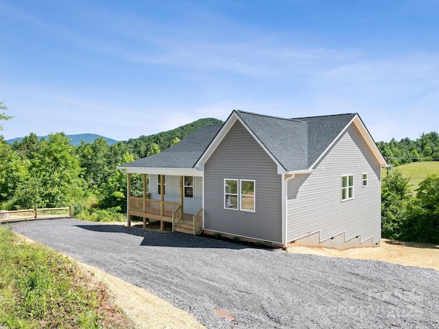 169 Vineyard Village Dr S Unit 4, Old Fort, NC 28762 - view of front of property with a porch and a shingled roof