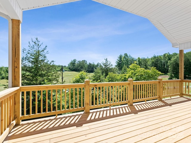 169 Vineyard Village Dr S Unit 4, Old Fort, NC 28762 - wooden terrace with view of scattered trees